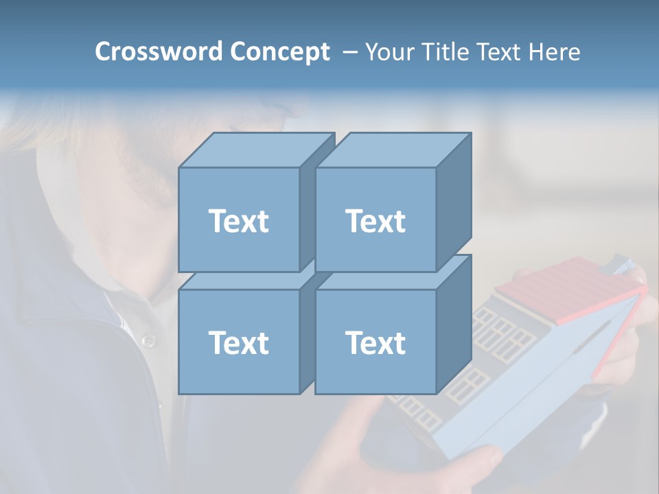 Man Future Caucasian PowerPoint Template