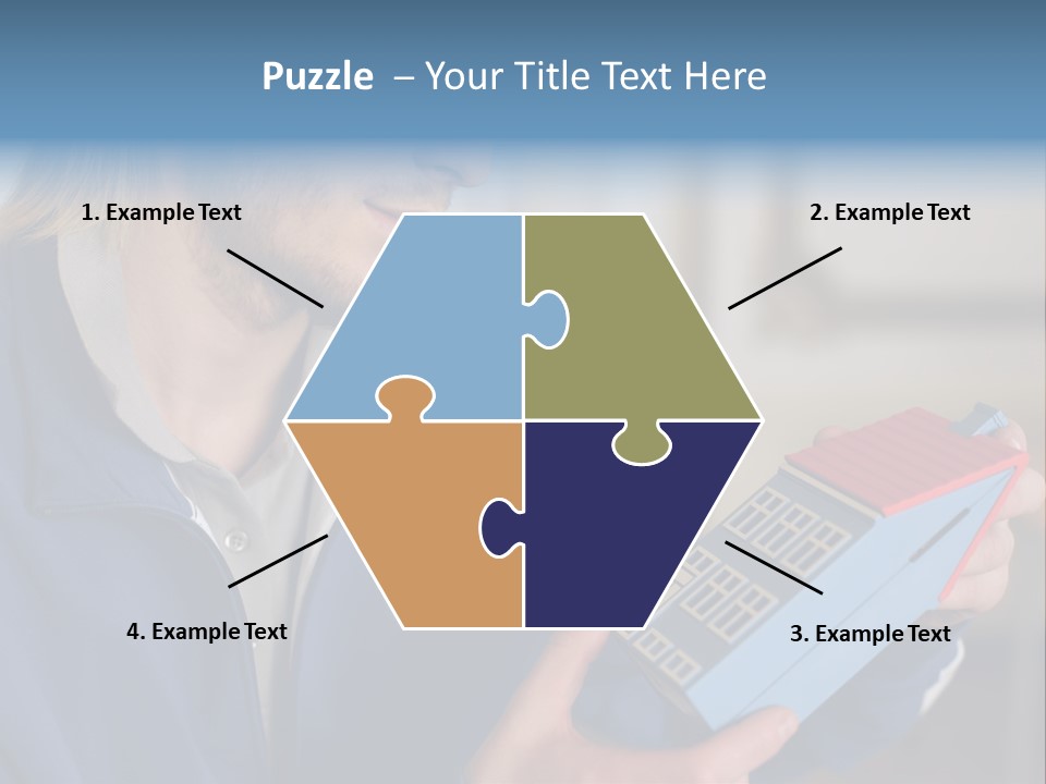 Man Future Caucasian PowerPoint Template