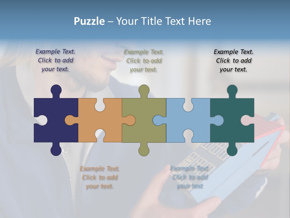 Man Future Caucasian PowerPoint Template