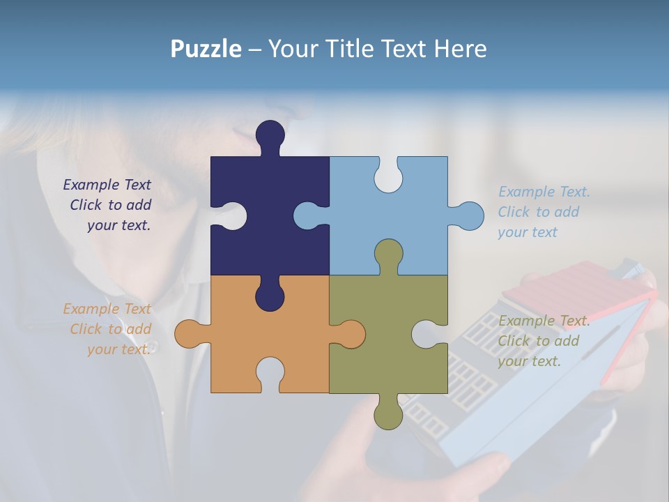 Man Future Caucasian PowerPoint Template