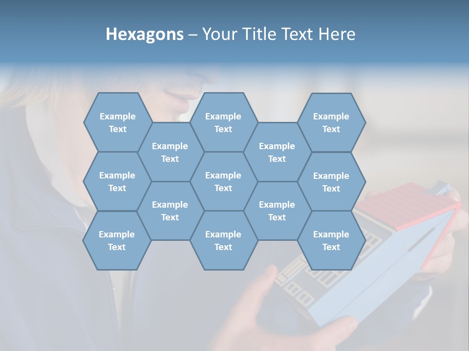 Man Future Caucasian PowerPoint Template