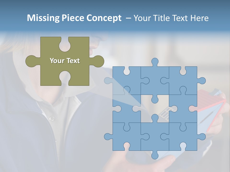 Man Future Caucasian PowerPoint Template