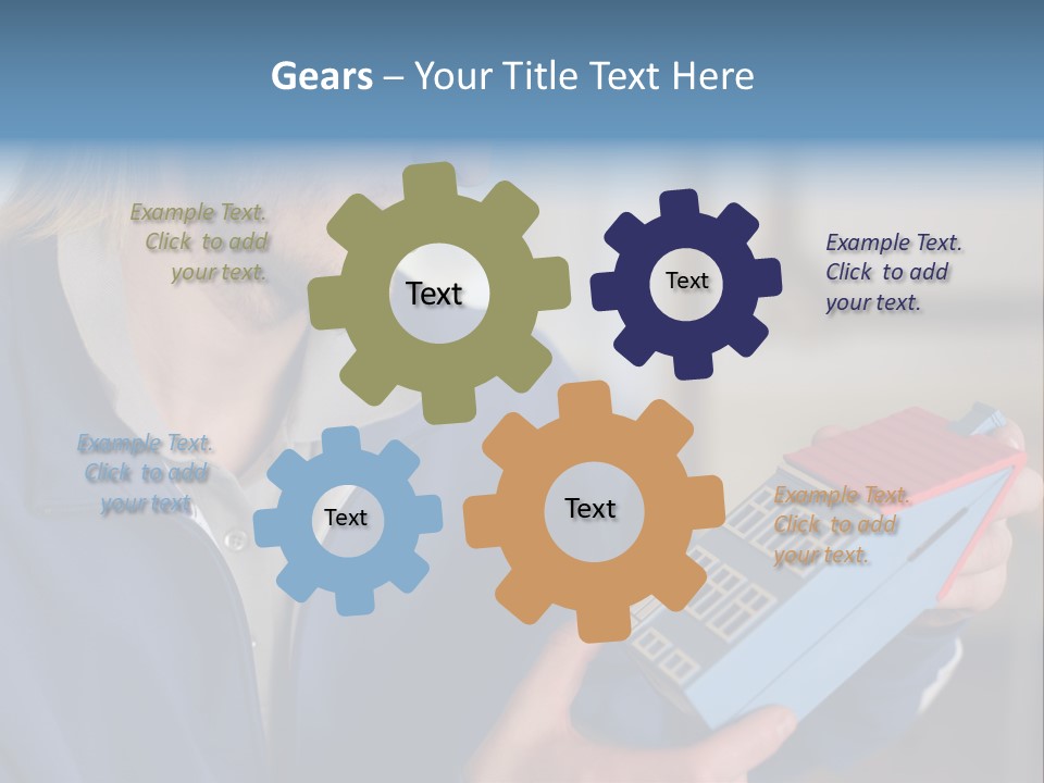 Man Future Caucasian PowerPoint Template