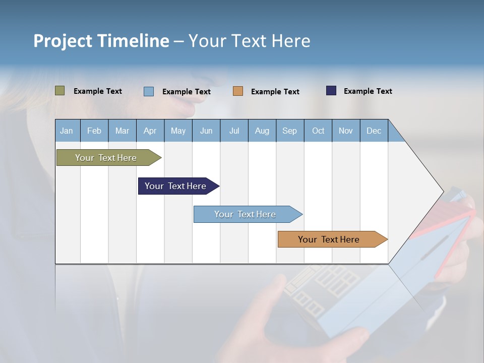 Man Future Caucasian PowerPoint Template