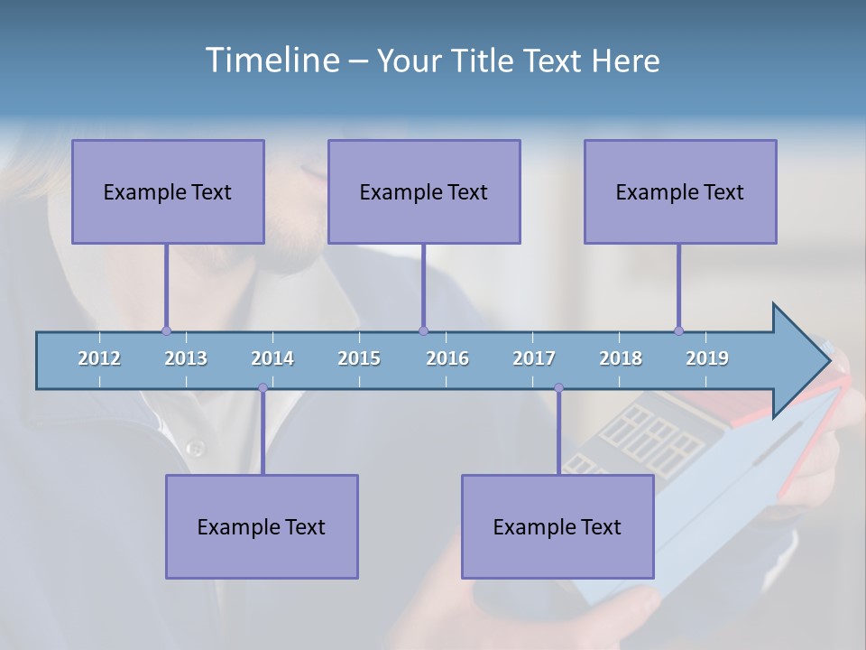 Man Future Caucasian PowerPoint Template