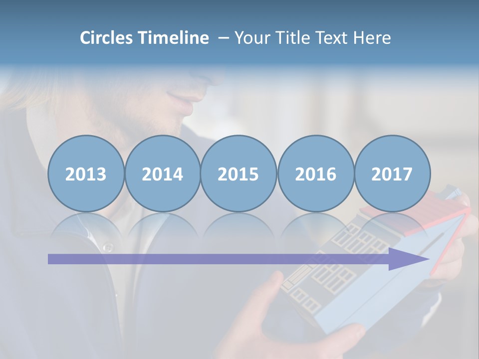 Man Future Caucasian PowerPoint Template