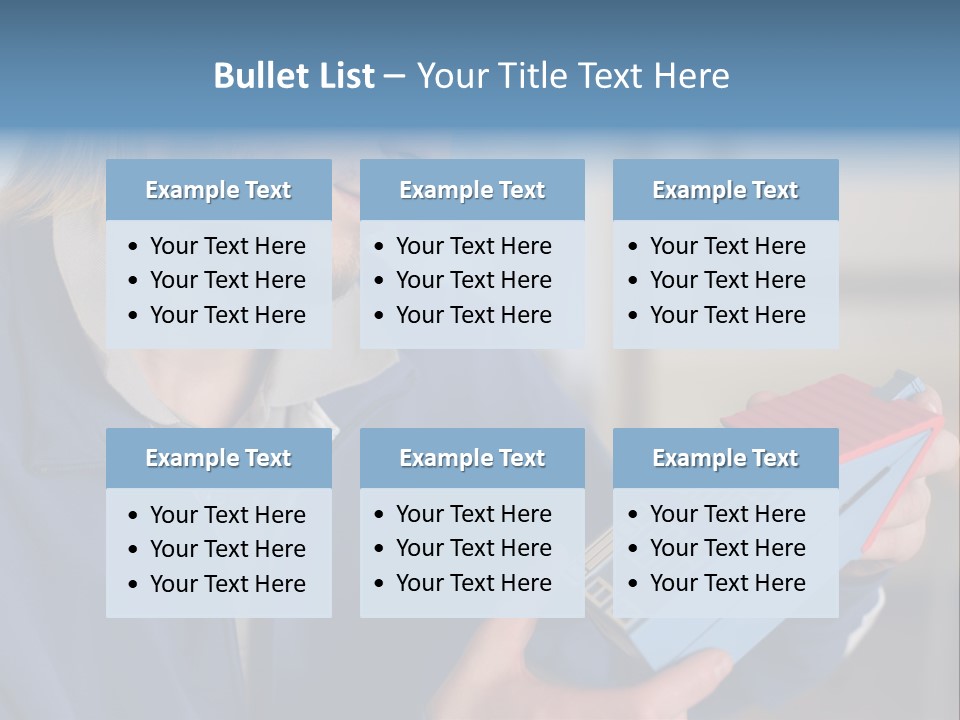 Man Future Caucasian PowerPoint Template