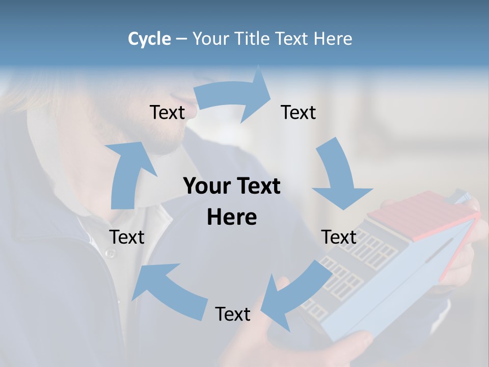 Man Future Caucasian PowerPoint Template