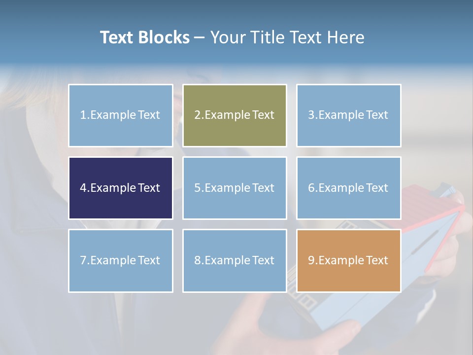 Man Future Caucasian PowerPoint Template