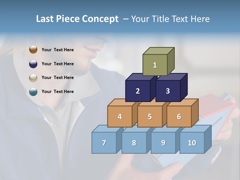 Man Future Caucasian PowerPoint Template