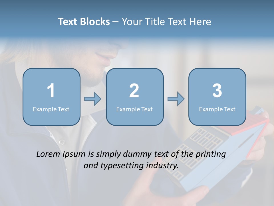 Man Future Caucasian PowerPoint Template