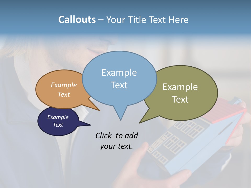 Man Future Caucasian PowerPoint Template