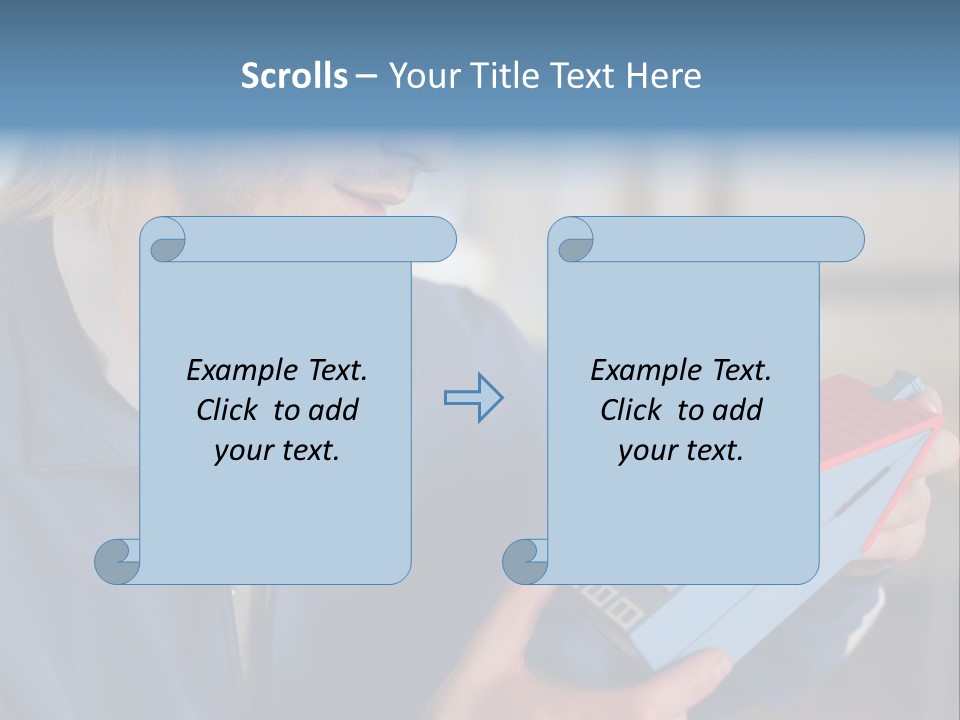 Man Future Caucasian PowerPoint Template