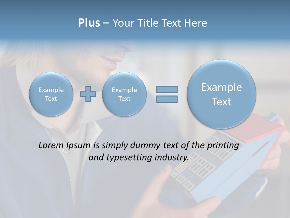 Man Future Caucasian PowerPoint Template