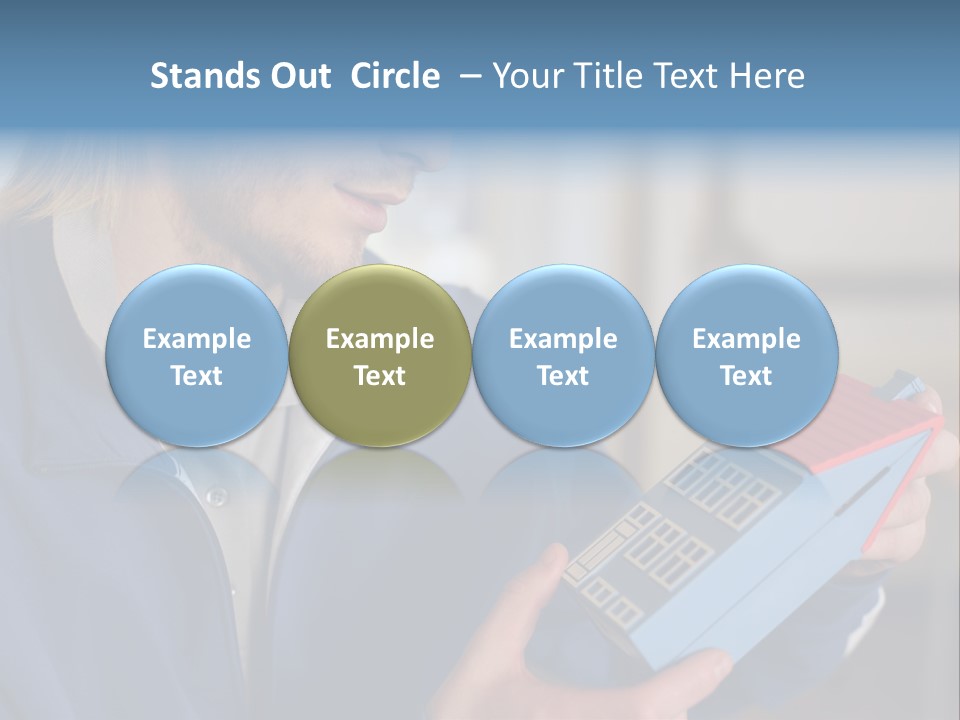 Man Future Caucasian PowerPoint Template