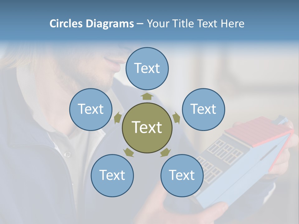 Man Future Caucasian PowerPoint Template