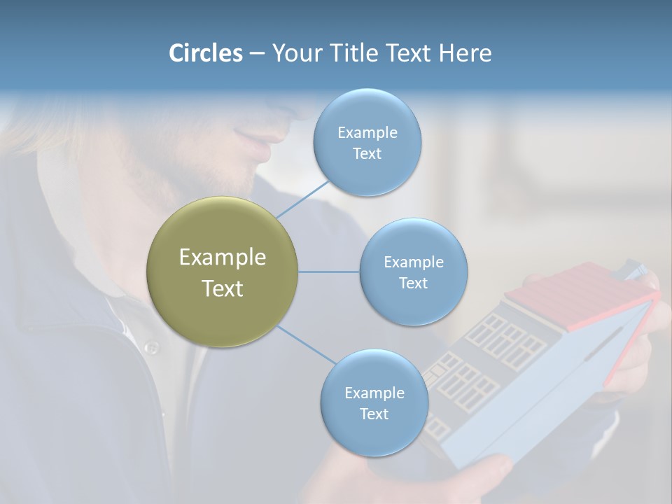 Man Future Caucasian PowerPoint Template