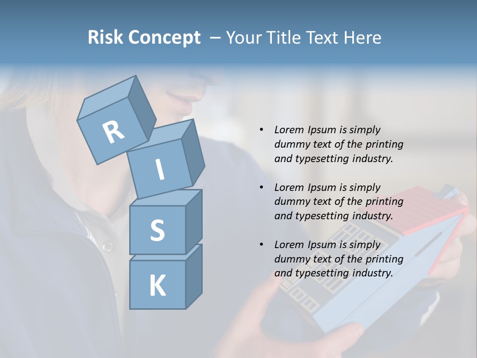 Man Future Caucasian PowerPoint Template