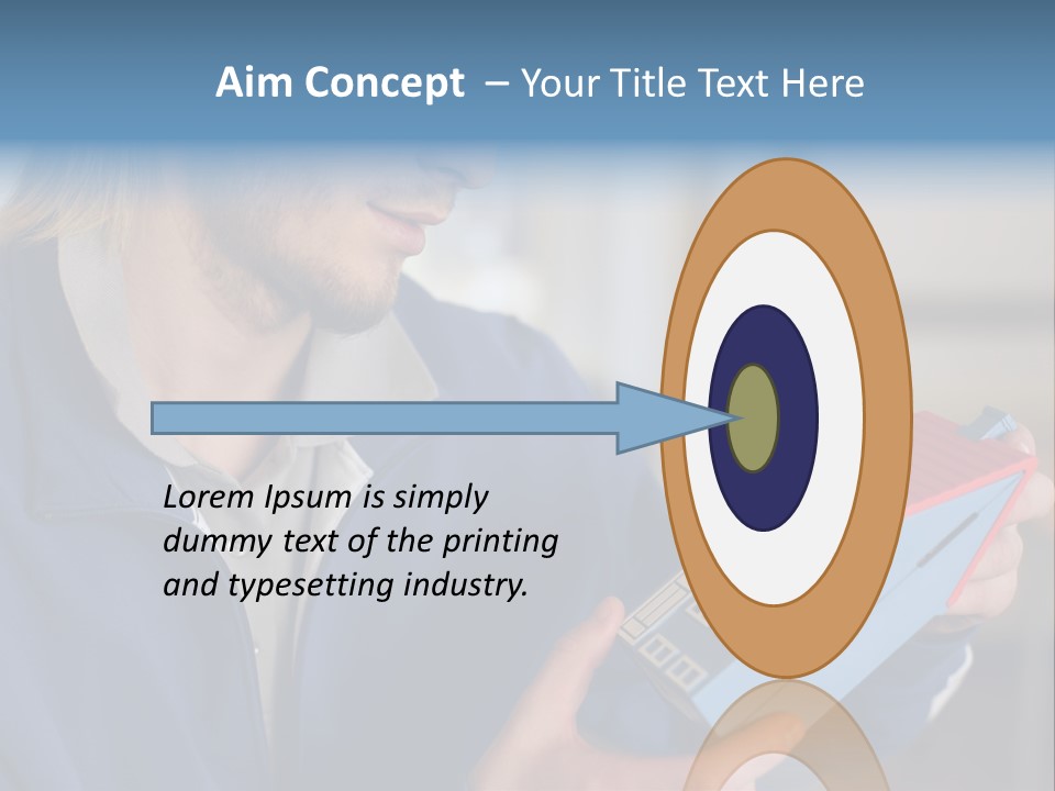 Man Future Caucasian PowerPoint Template