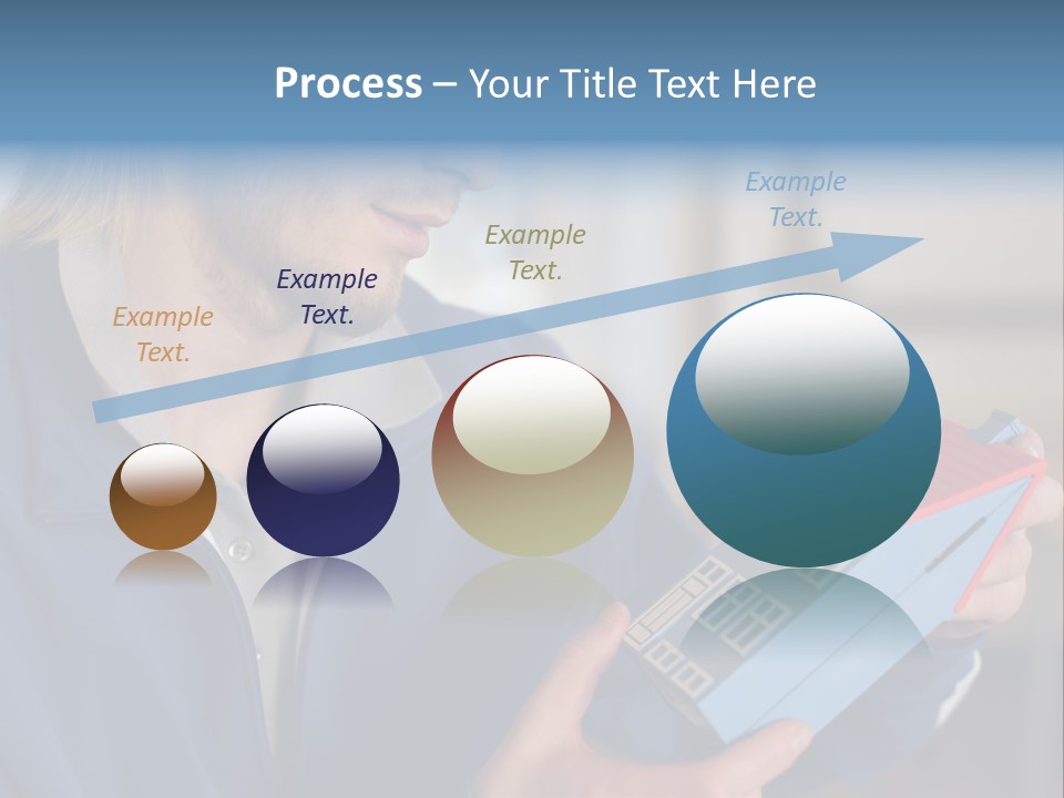 Man Future Caucasian PowerPoint Template