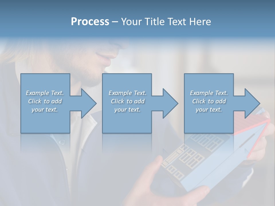 Man Future Caucasian PowerPoint Template