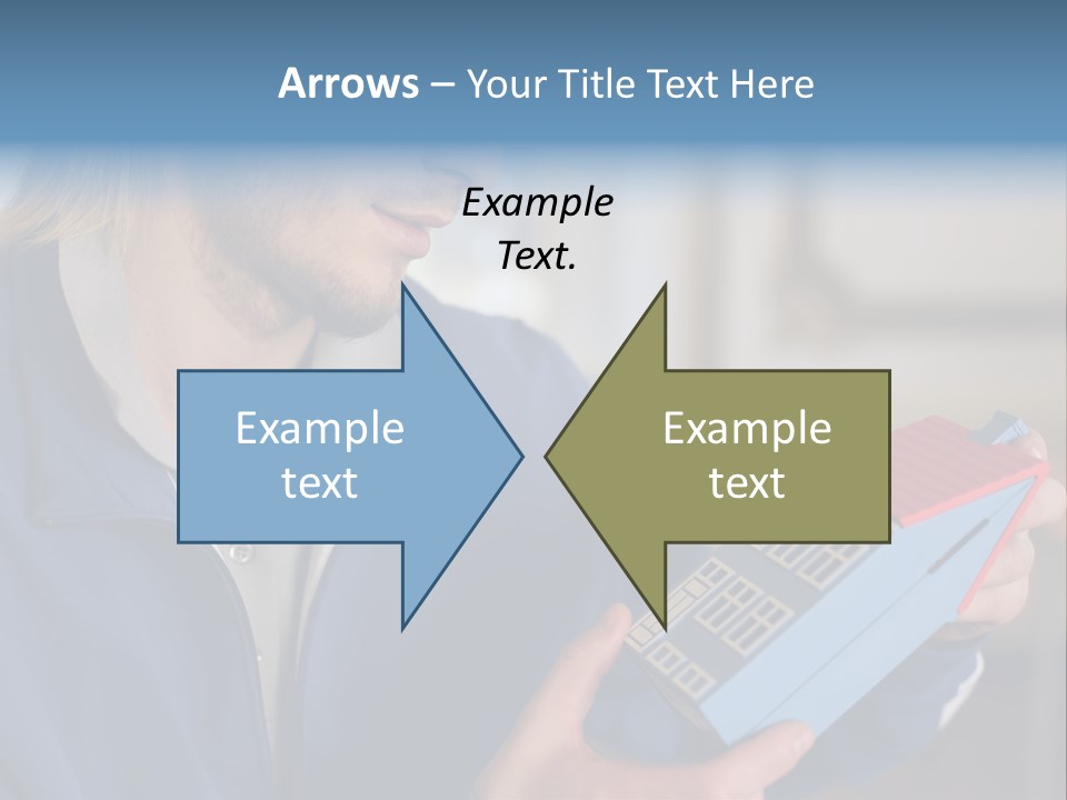 Man Future Caucasian PowerPoint Template