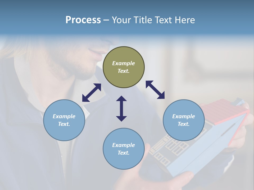Man Future Caucasian PowerPoint Template