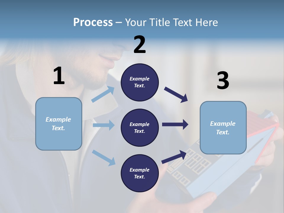 Man Future Caucasian PowerPoint Template