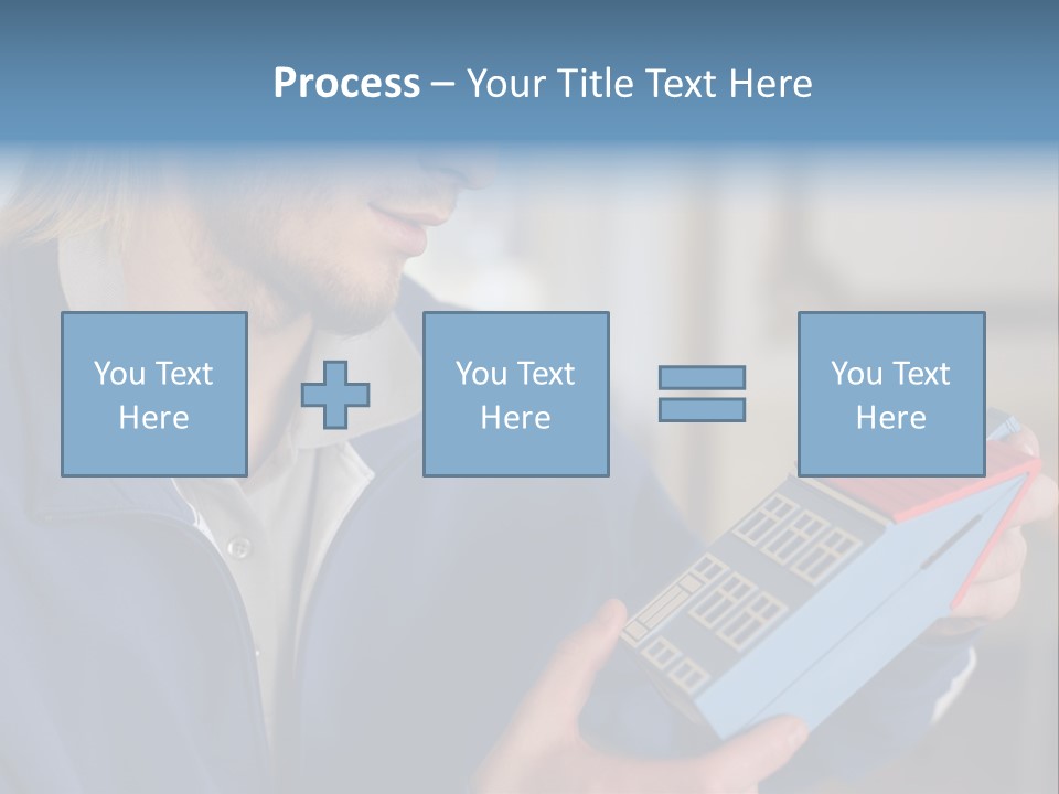 Man Future Caucasian PowerPoint Template