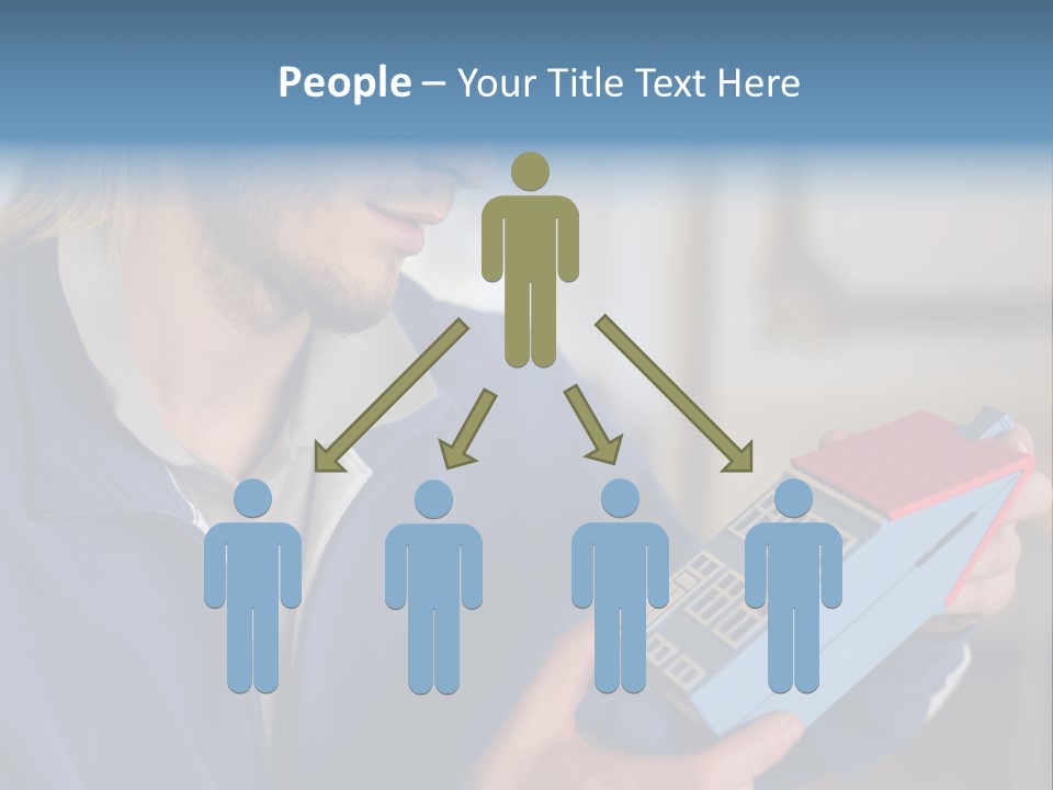 Man Future Caucasian PowerPoint Template