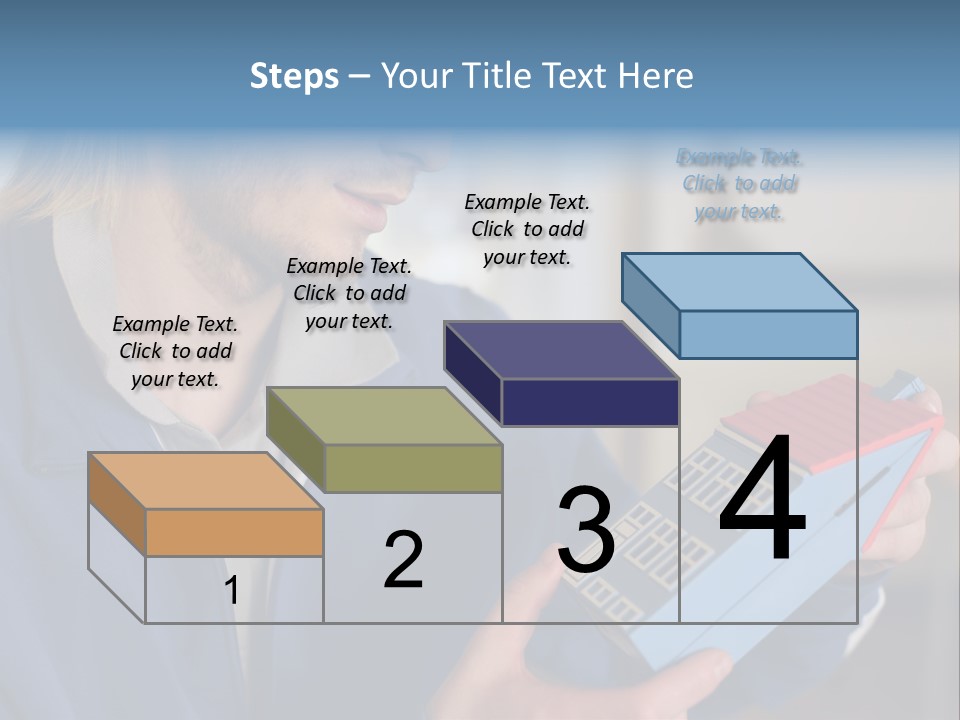 Man Future Caucasian PowerPoint Template