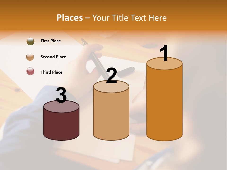 Occupation Graphic Desk PowerPoint Template