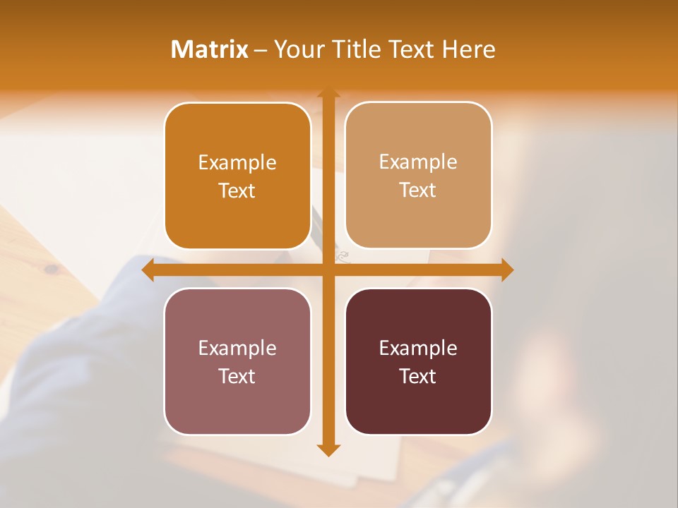 Occupation Graphic Desk PowerPoint Template