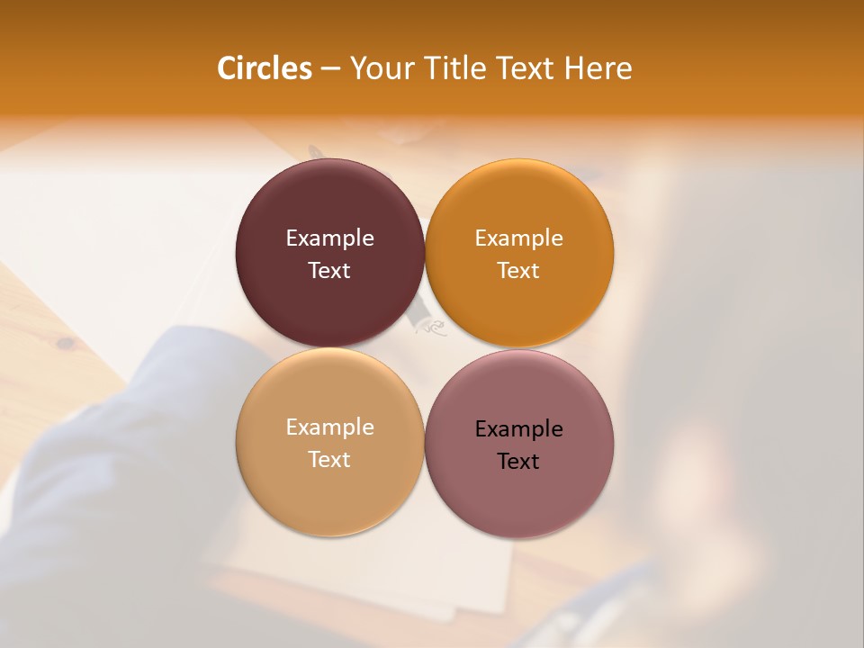 Occupation Graphic Desk PowerPoint Template