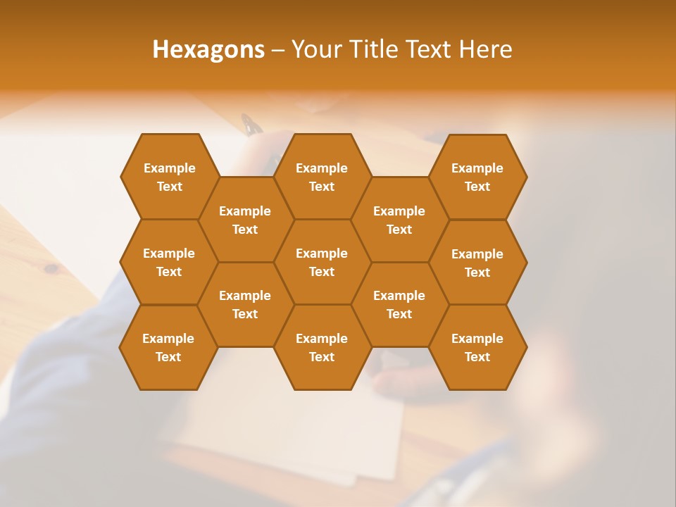 Occupation Graphic Desk PowerPoint Template