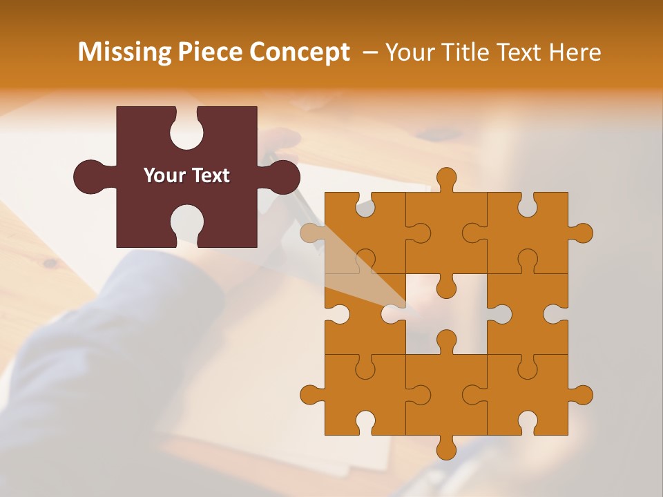 Occupation Graphic Desk PowerPoint Template