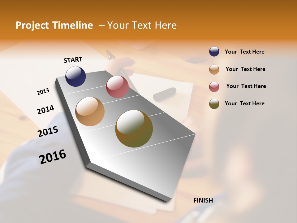 Occupation Graphic Desk PowerPoint Template