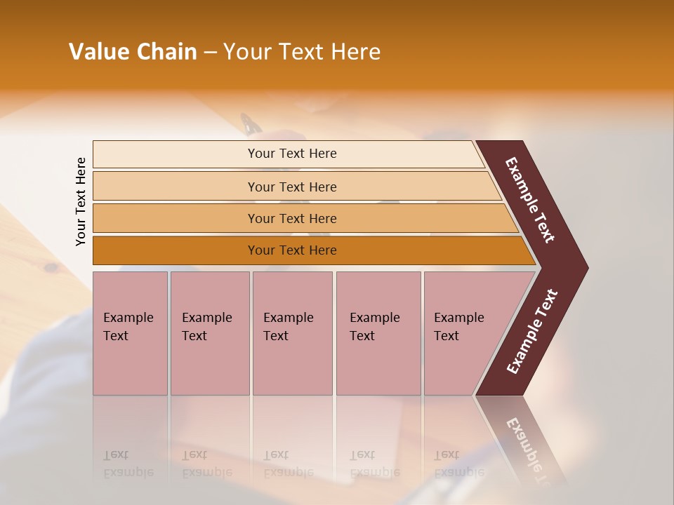 Occupation Graphic Desk PowerPoint Template