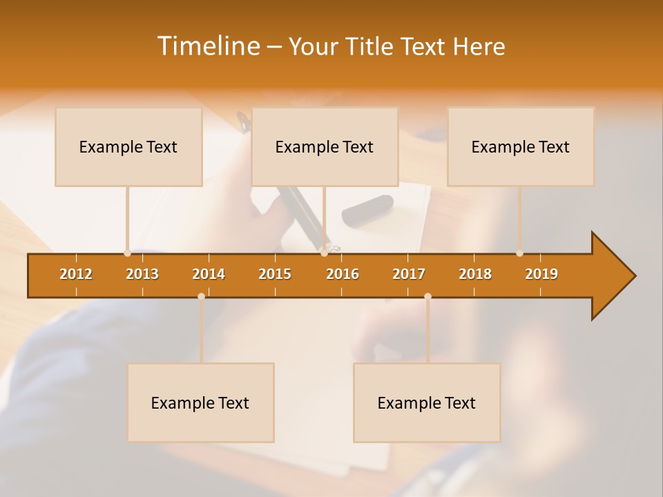 Occupation Graphic Desk PowerPoint Template