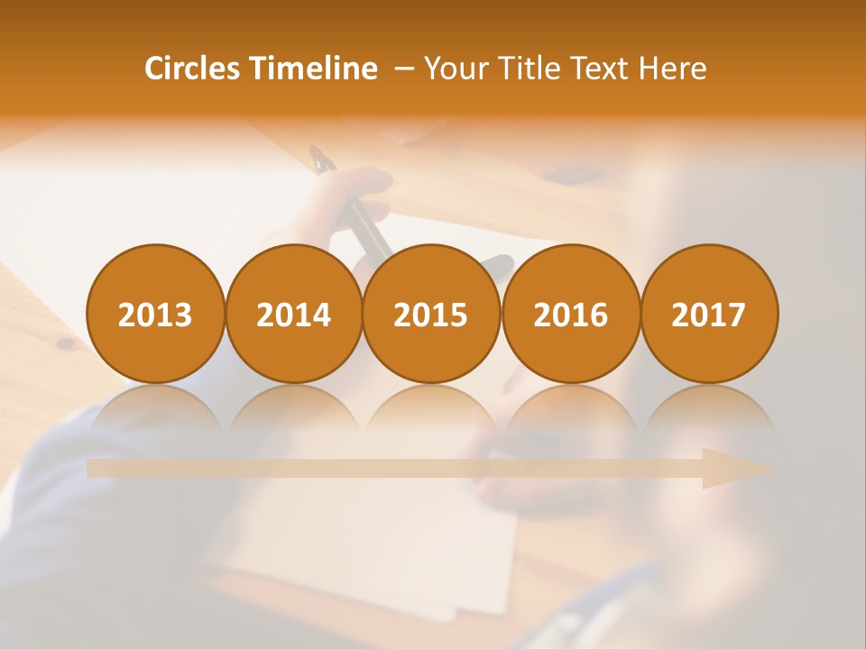 Occupation Graphic Desk PowerPoint Template