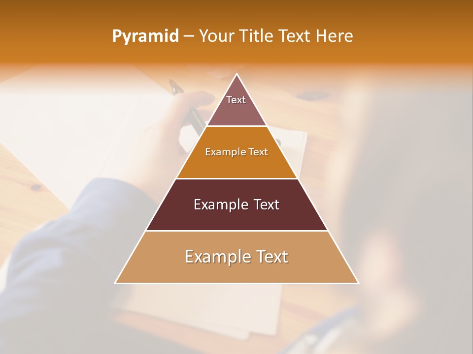 Occupation Graphic Desk PowerPoint Template