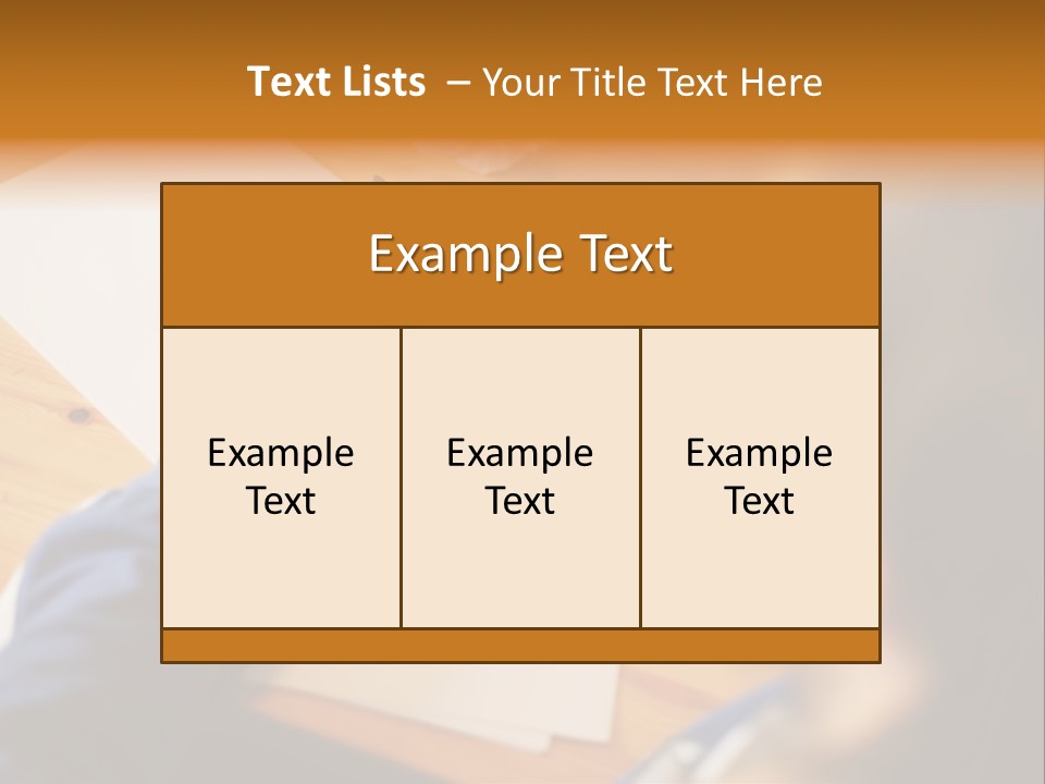 Occupation Graphic Desk PowerPoint Template