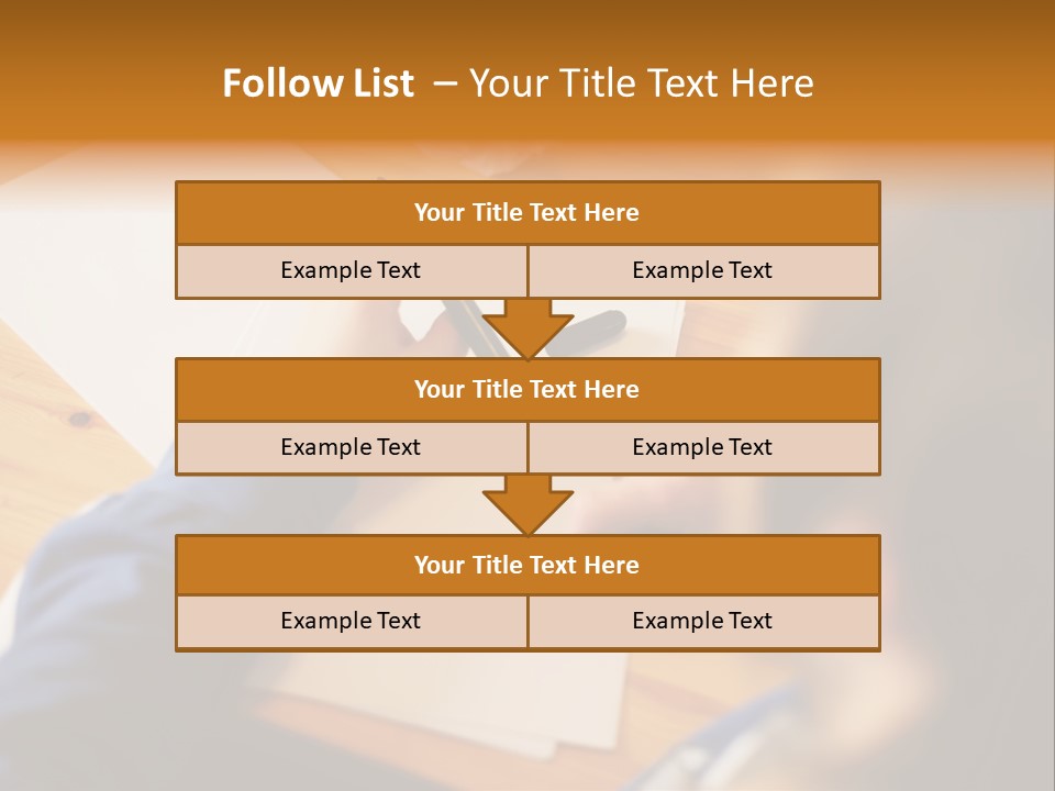 Occupation Graphic Desk PowerPoint Template