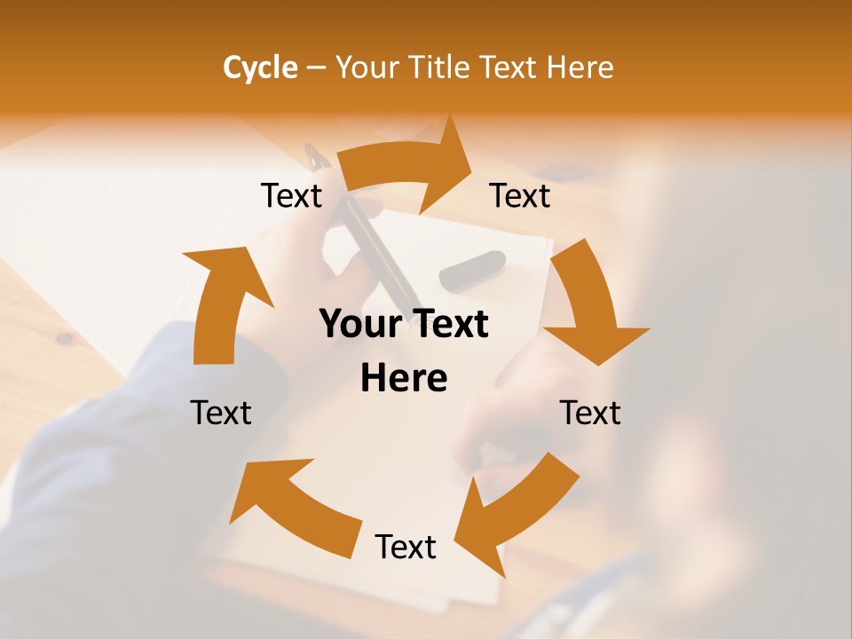 Occupation Graphic Desk PowerPoint Template
