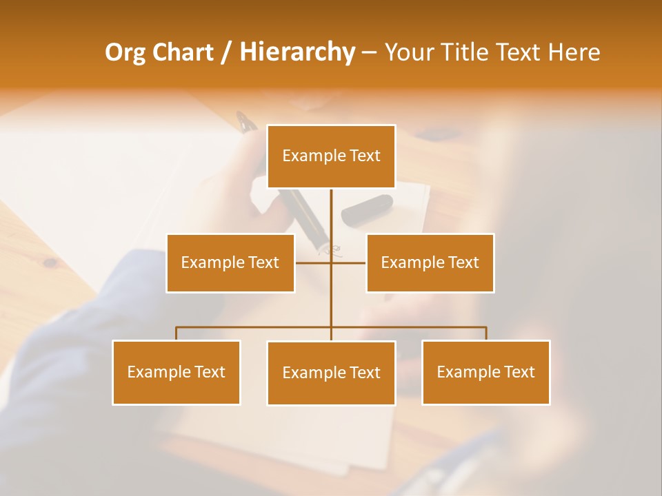 Occupation Graphic Desk PowerPoint Template