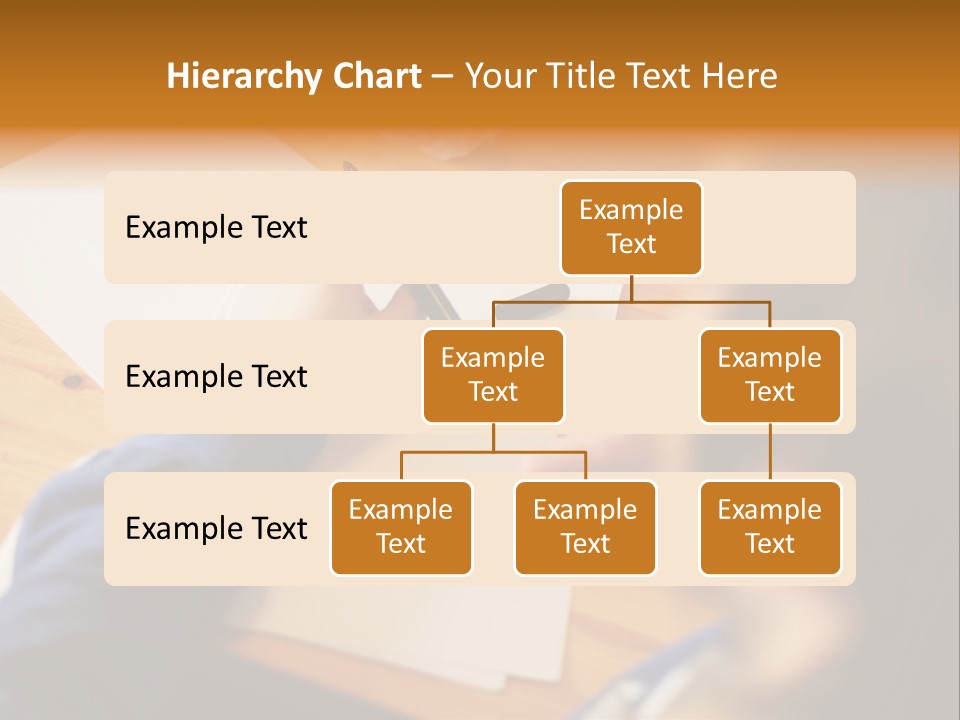 Occupation Graphic Desk PowerPoint Template