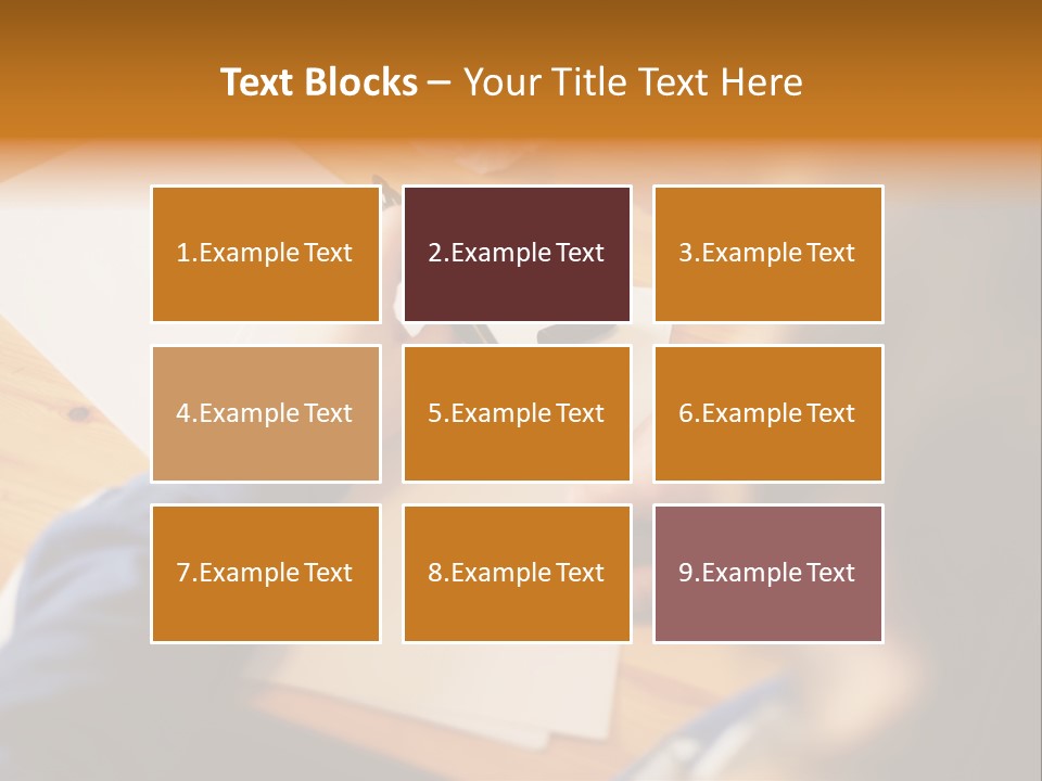 Occupation Graphic Desk PowerPoint Template