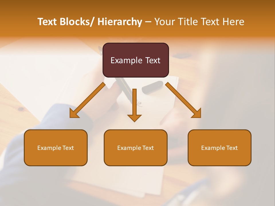 Occupation Graphic Desk PowerPoint Template