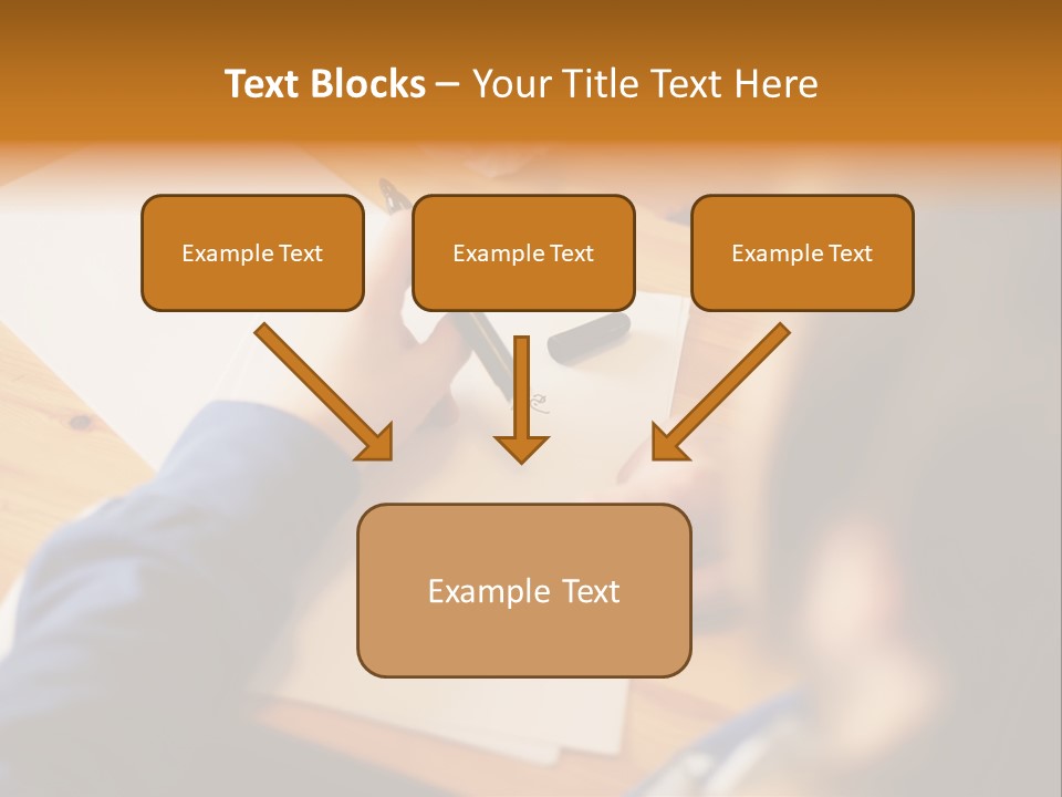 Occupation Graphic Desk PowerPoint Template
