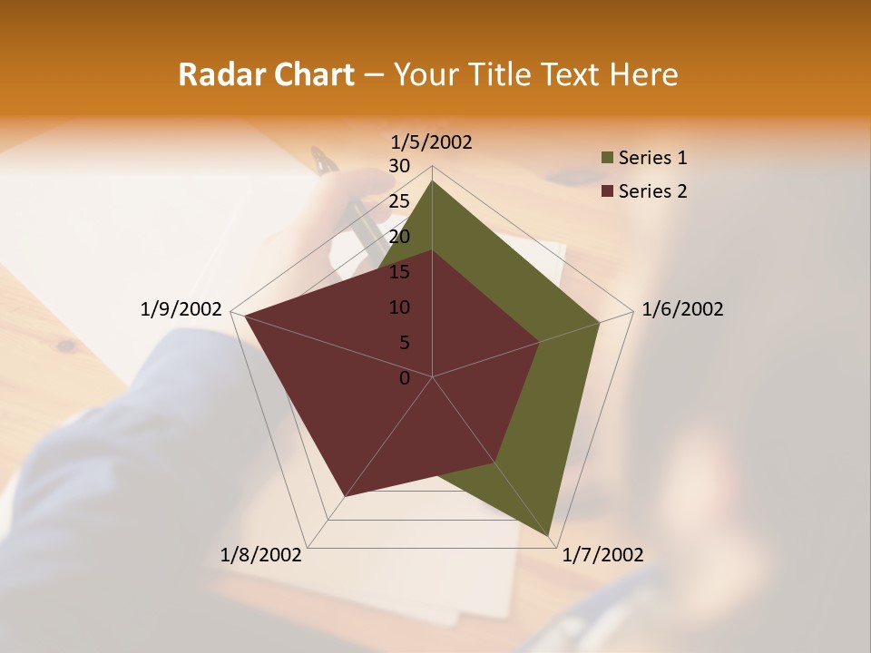 Occupation Graphic Desk PowerPoint Template